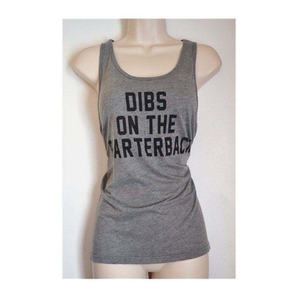 Gray Quarterback Tank Size S